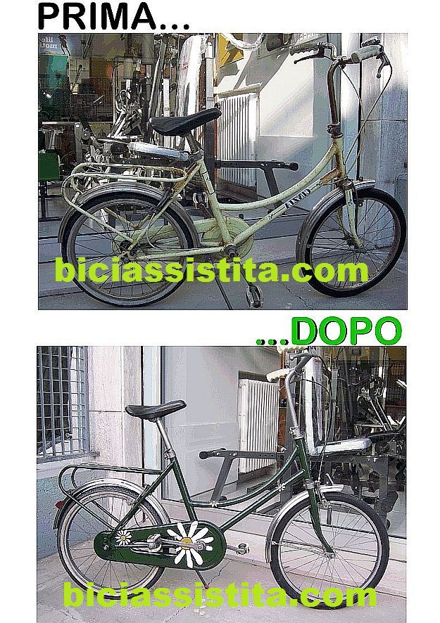 restauro bici tipo graziella cinzia