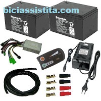 kit modifica sostituzione batteria ecobici libellula tipo B
